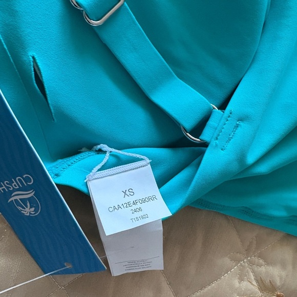Cupshe Turquoise One Piece Swimsuit for Girls Size XS - Picture 4 of 5
